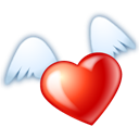 flying heart icon